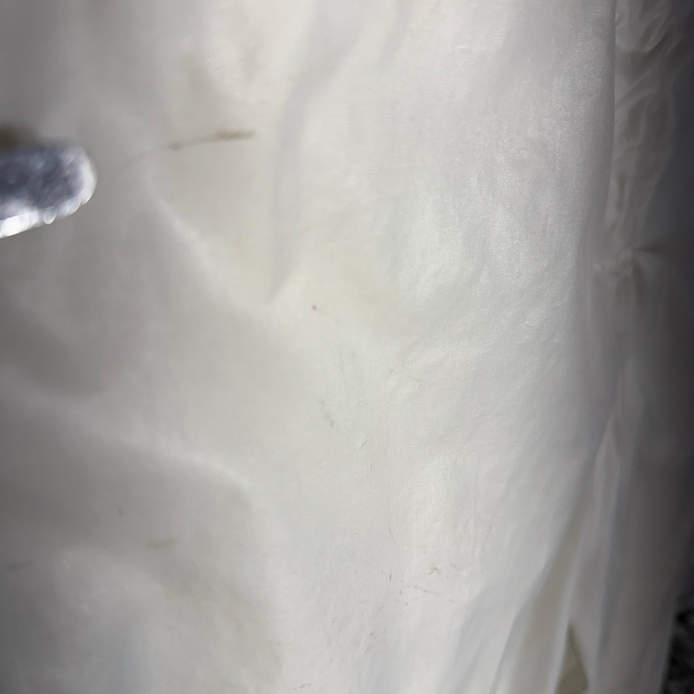 Le Coq Sportif vintage white pants wide legs waterproof elastic waist sz M - Picture 10 of 11